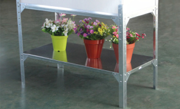 Reinforced 2 Tier Zinc Steel shelf